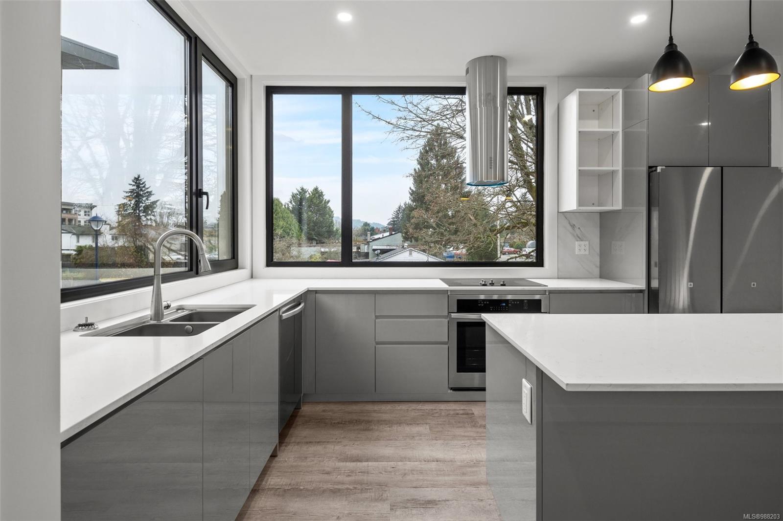 Modern kitchen interior in a custom built home