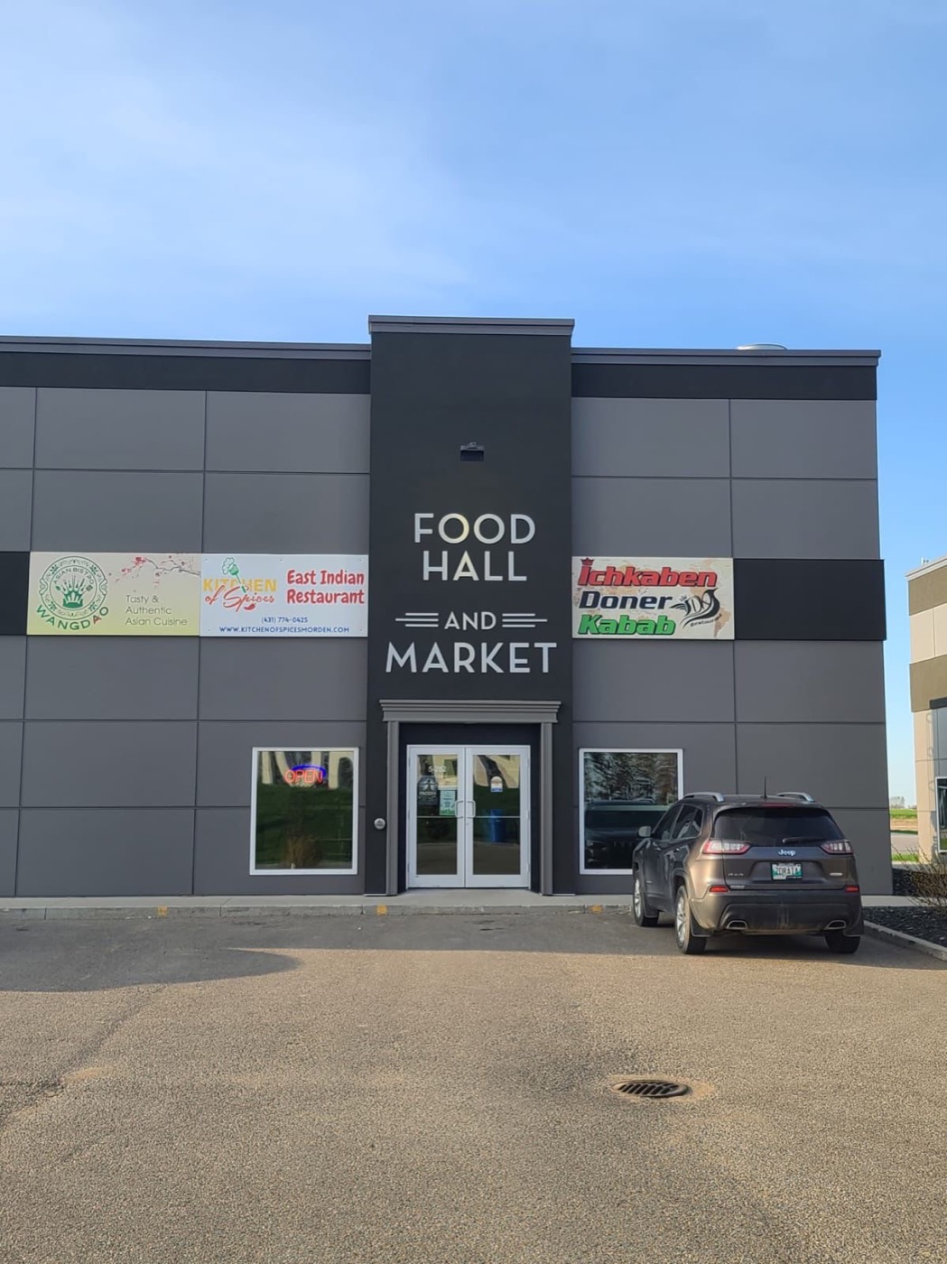 Imperia project: retail complex storefront