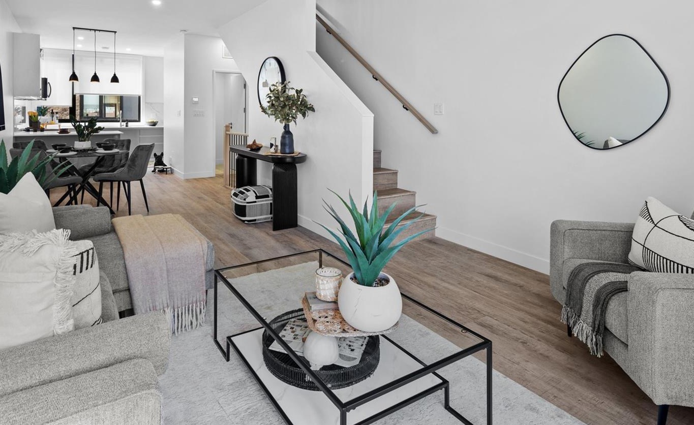 Knotty Pine project: open concept living space