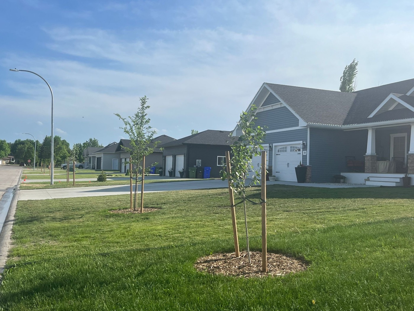 Heritage Porch Home: street view of custom residential homes