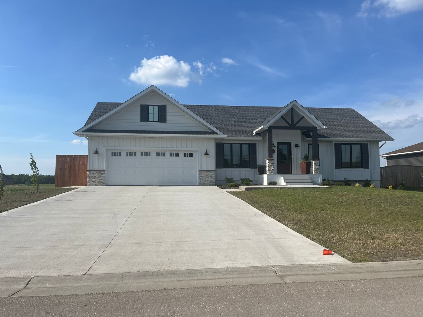 Valleyfield Estates: modern white farmhouse exterior
